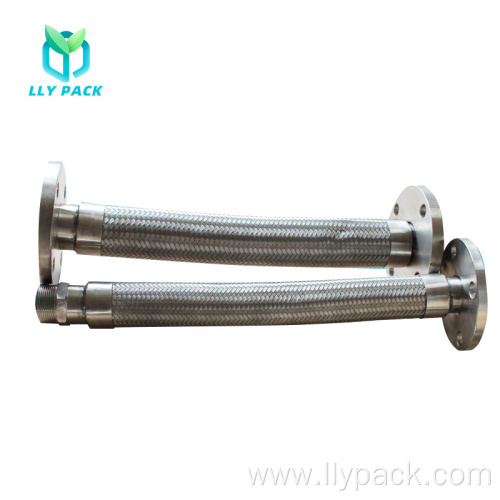 Stainless steel flexible metal braided tube